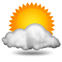 partly sunny Weather forecast for today: partly sunny