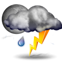 party thunderstorms Weather forecast for today: party thunderstorms