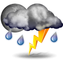 thunderstorms Weather forecast for today: thunderstorms