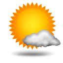 mostly sunny Weather forecast for today: mostly sunny